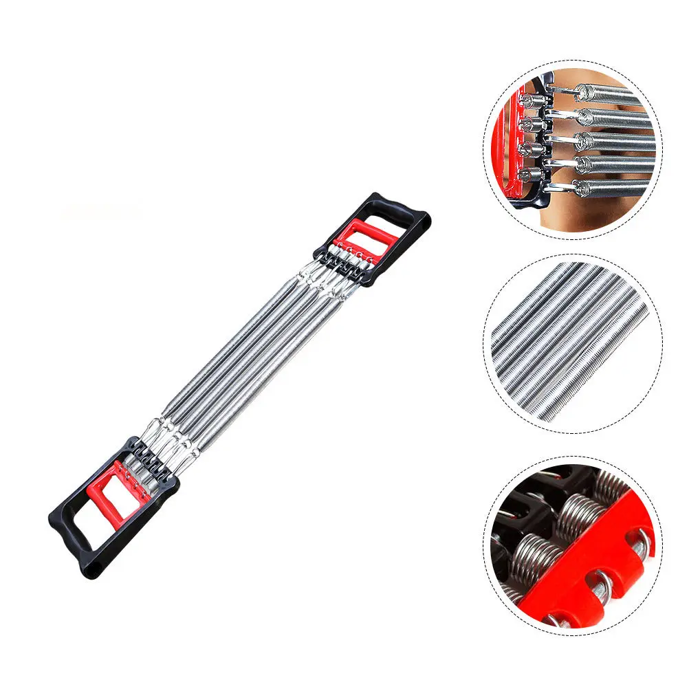 

5-Spring Chest Expander Adjustable Resistance Bands Portable Muscle Training Equipment for Chest Back Shoulder Workout
