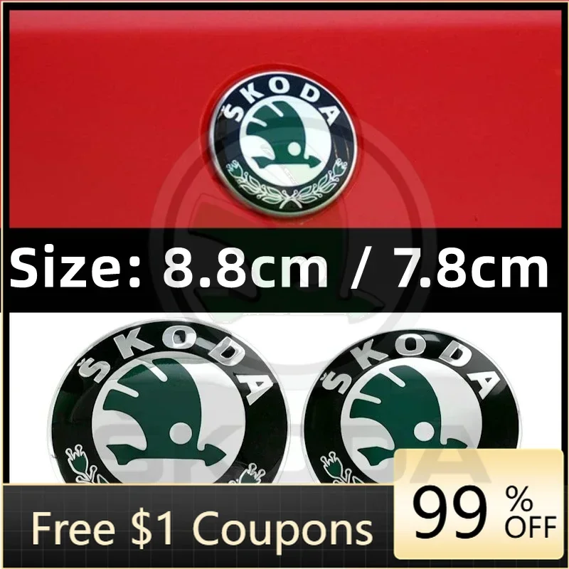 

Car Stickers 2026 Hot Car Rear Front Emblem Trunk Badge Sticker For Skoda Kodiaq Karoq 2 A7 Tour VRS Superb Octavia Yeti Fabia 1
