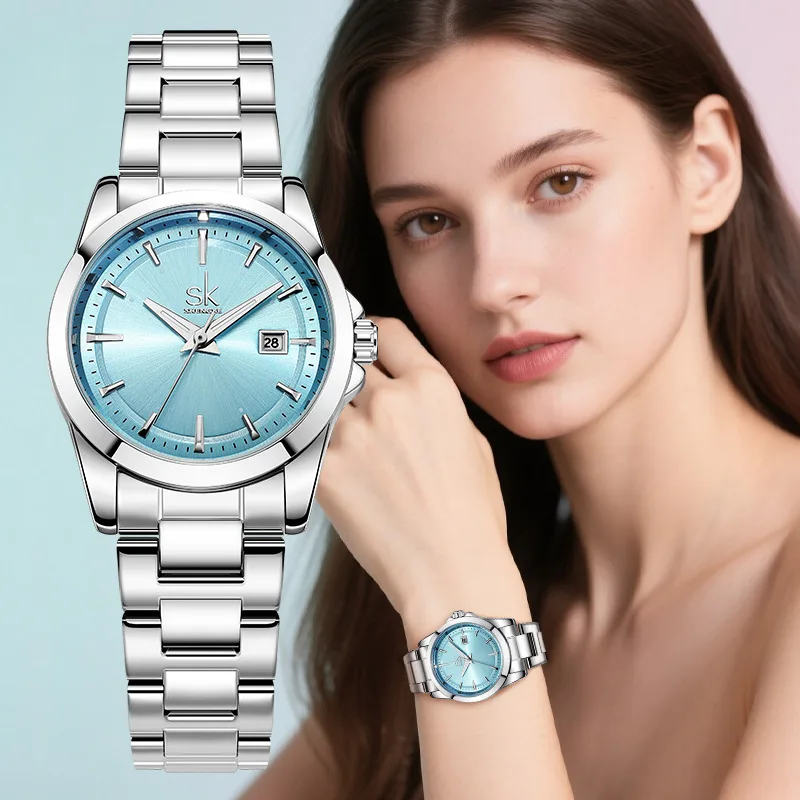 Women'S High-End Stainless Steel Fashionable Watch, Trendy Women'S Watch, High-Quality Watch, Women'S Accessory.