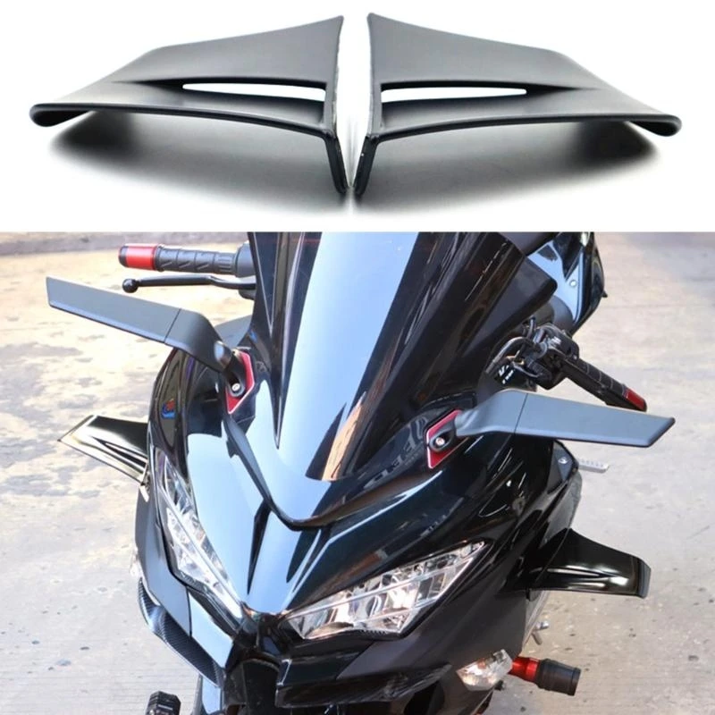 1 Pair Motorcycle Winglets Universal Side Fairing Winglets Spoiler Aerodynamic Wing Wind Wing Modified Accessory