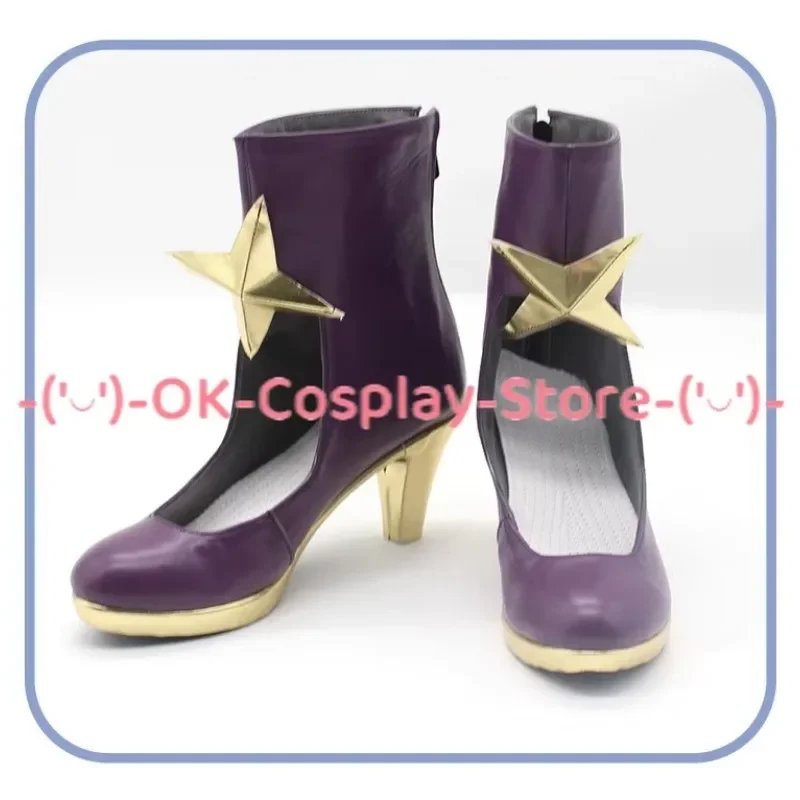 [حسب الطلب] أحذية تنكرية للفتيات السحريات Hiiragi Utena أزياء لعب الأدوار أنيمي الدعامة لحفلات الهالوين أحذية من الجلد الصناعي