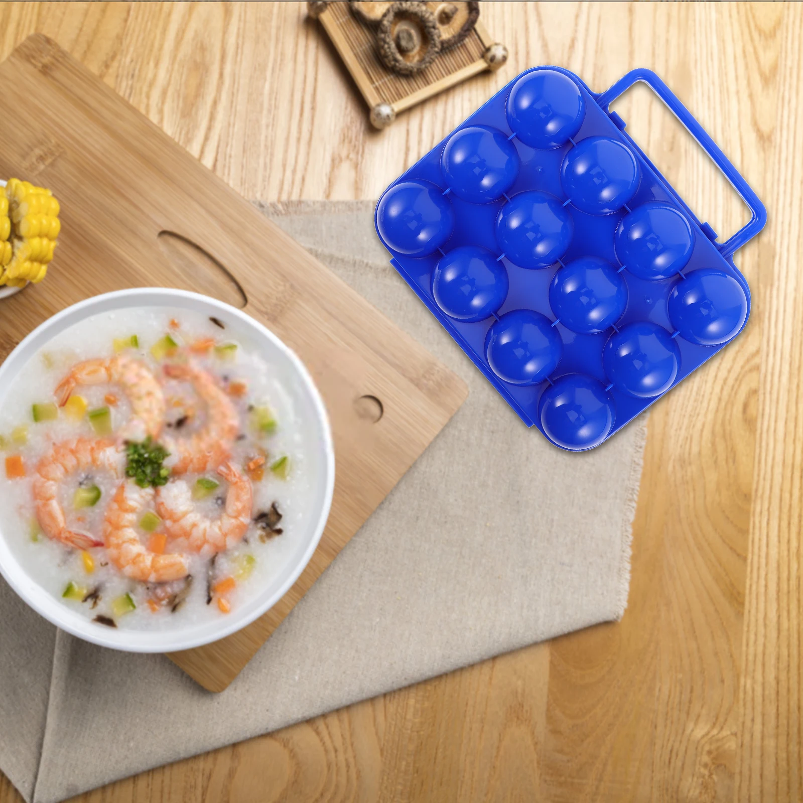 

Egg Holder for Boiled Eggs Portable Box Display Outdoor Countertop Dozen Cartons