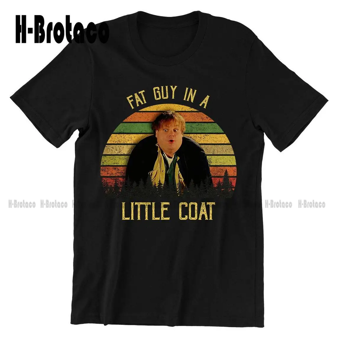 Chris Farley Fat Guy In A Little Coat Vintage T-Shirt, Movies Quote Unisex TShirt Custom Gift Xs-5Xl