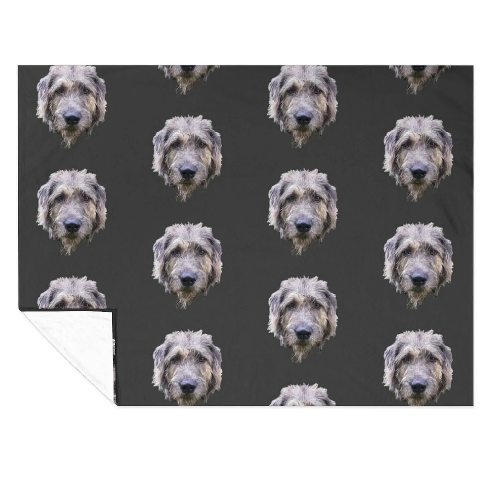

Irish Wolfhound Dog Art Throw Blanket Thermals For Travel Summer blankets and throws Blankets