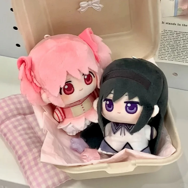 Puella Magi Madoka Magica Animation Periphery Madoka Kaname Homura Akemi Q Version Plush Doll Toy Kawaii Desktop Decor 10cm Gift