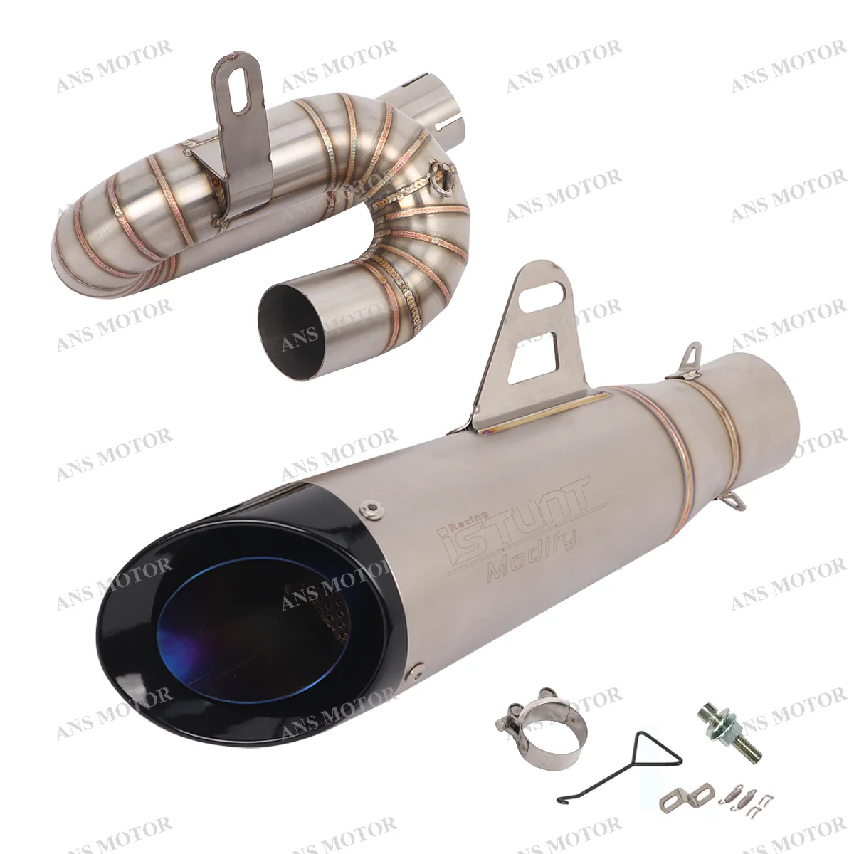Montaje bajo para Triumph Street Triple 765 765R 765RS 2017-2025 sistema de escape para motocicleta 765RS tubo de enlace medio de escape 51MM