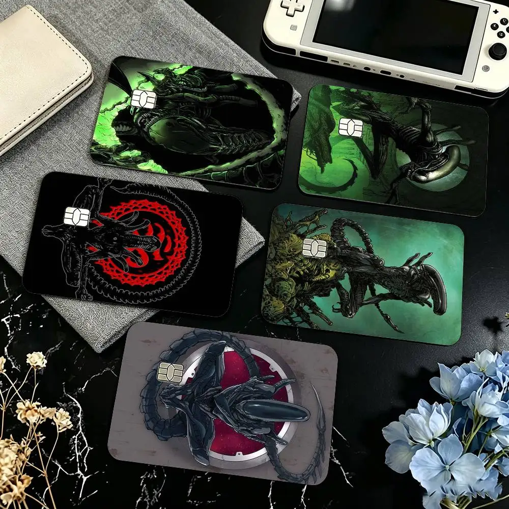 A-Alien R-Romulus Credit Card HD Stickers Game Card Decal Small Chip Waterproof Sticker Gift