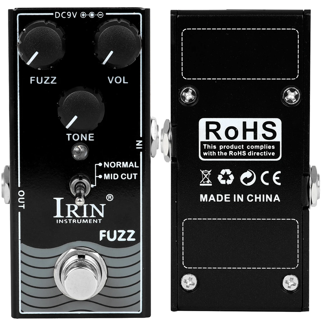 

IRIN RF-11 FUZZ педаль эффектов для электрогитары FUZZ тип искажения классический рок искажения эффект True Bypass педаль гитарные детали