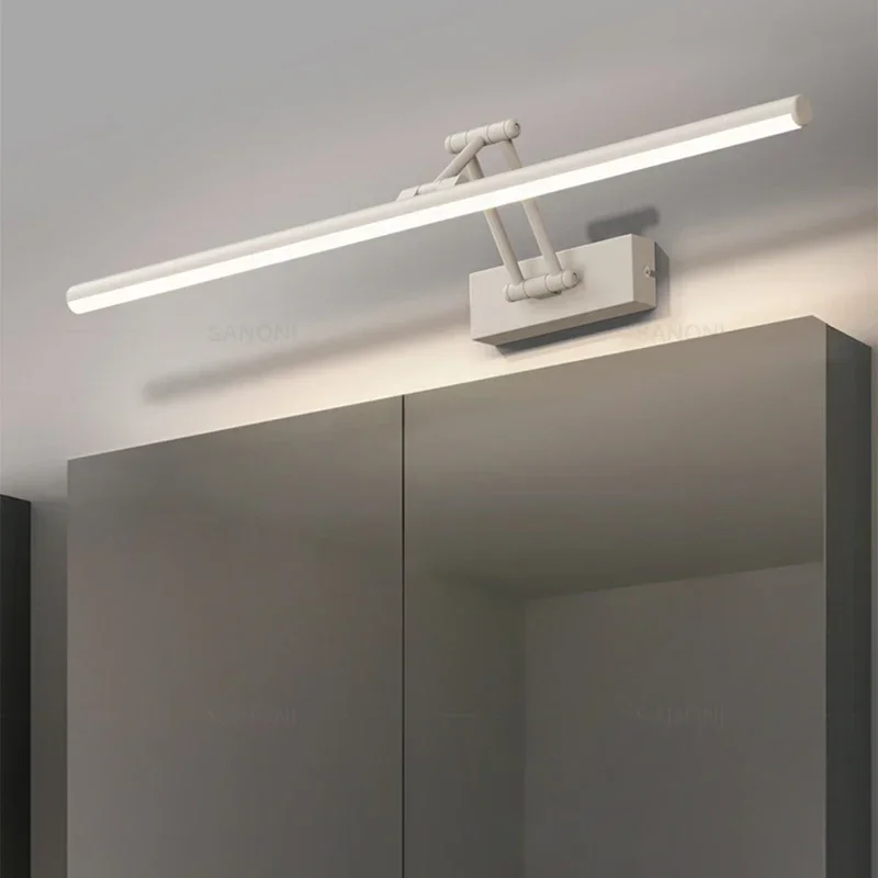 Moderne LED-Wandleuchte für Schlafzimmer, Badezimmer, Spiegel, Schrank, Küche, Arbeitszimmer, Teleskop-Innenleuchte, Dekor, Beleuchtungskörper, Glanz