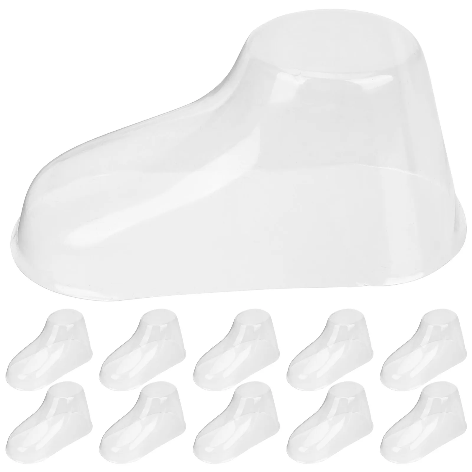 

50pcs Baby Display Stand Infant Foot Mold Pvc Shoe Form For Toddler Socks Booties Display Shaper Plastic Shoe Tree