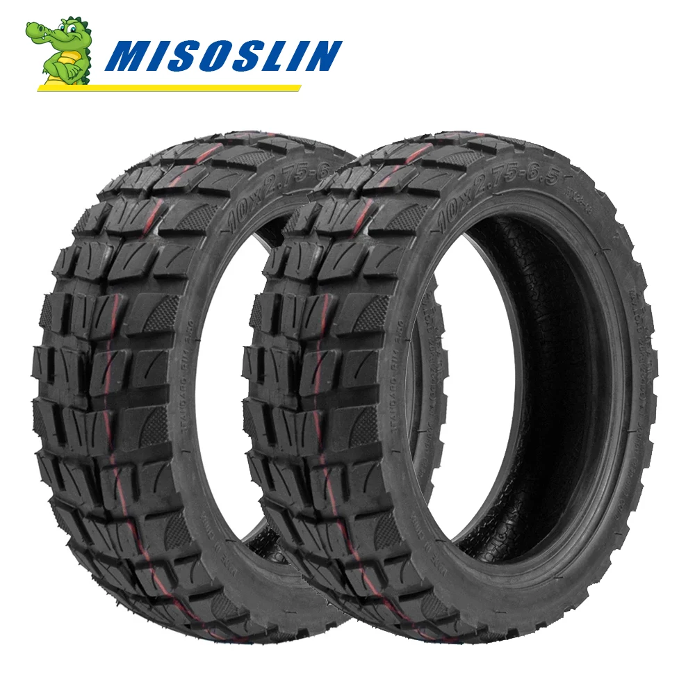 

For Electric Scooter Wearproof Rubber Tyre Accessories 10x2.75-6.5 Scooter Vacuum Tire 10inch Tubeless Off-road Tires