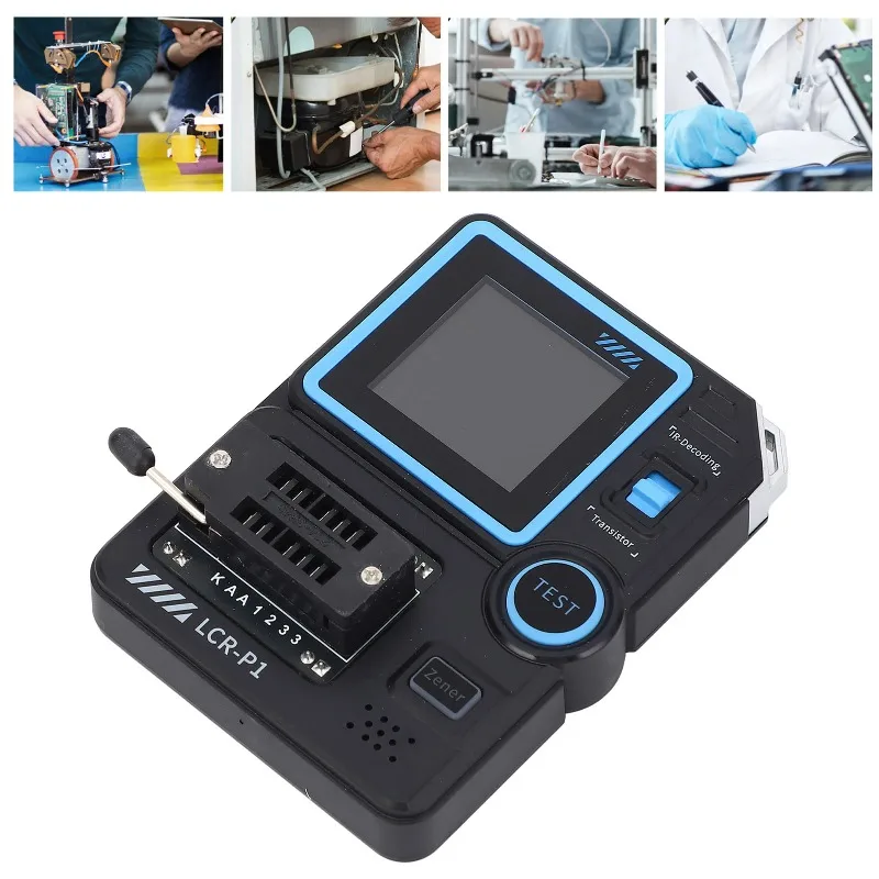 

Transistor Capacitor Resistor Meter Transistor Tester Support NRC Decoding 0.01-32V Range Anti Burning for Zener Diode