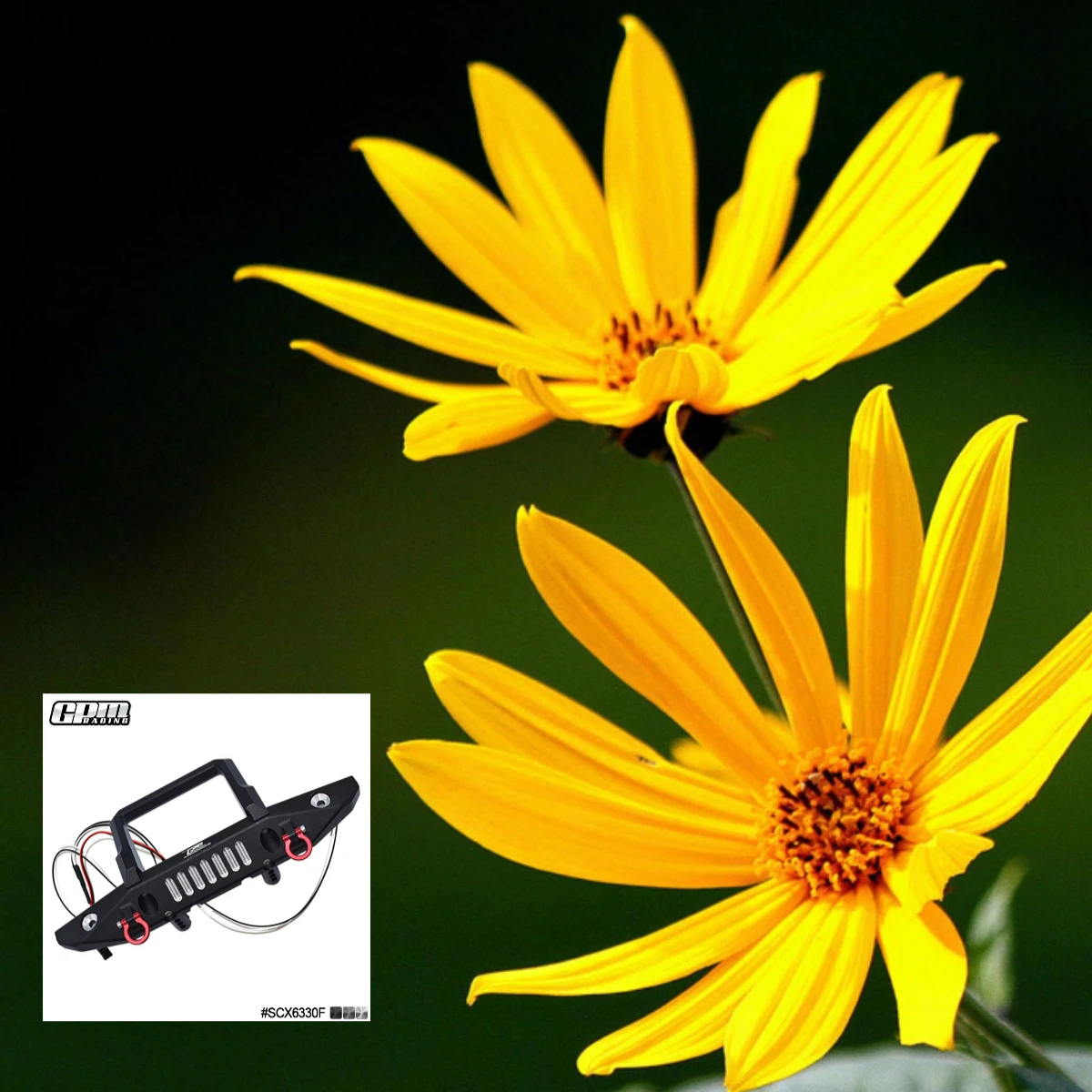GPM Alloy Front Bumper With D-Rings For AXI250002 AXIAL 1/6 SCX6 JEEP JLU WRANGLER-AXI05000