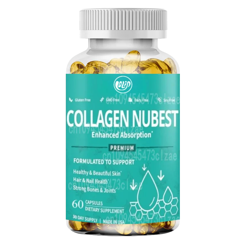 

Collagen Super Collagen Peptide - Activating Skin, Hair, and Nails - Bone and Joint Strength-60pills