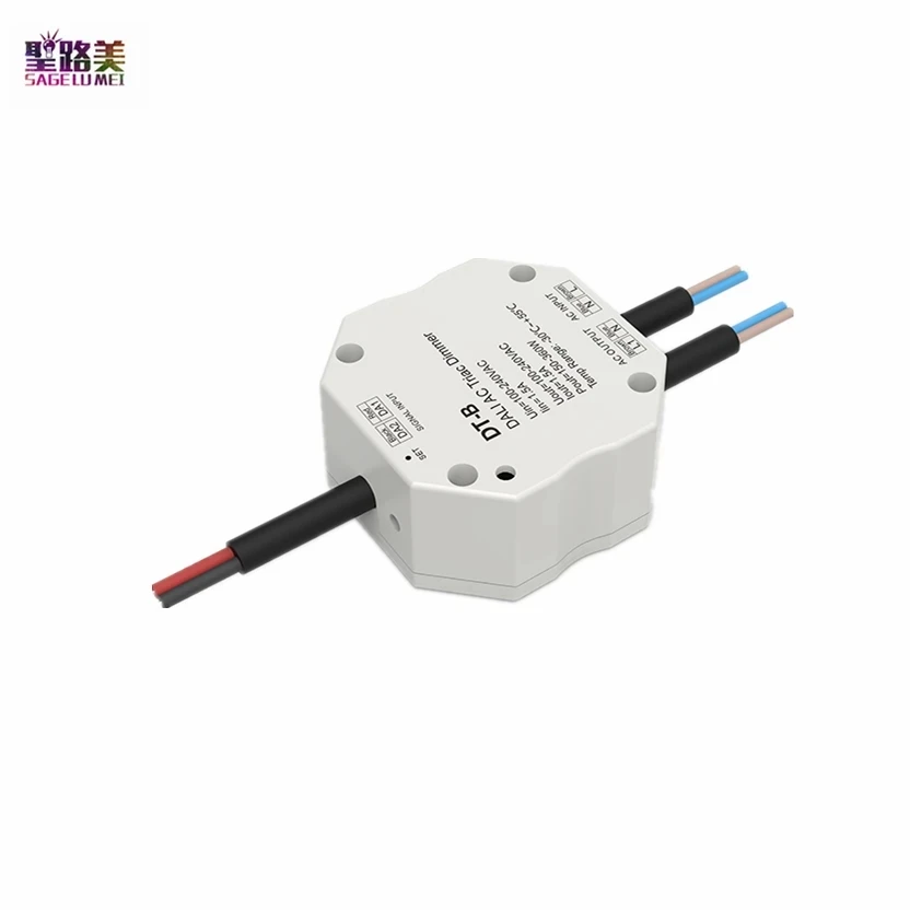 

DT-B 150W-360W Triac DALI Dimmer AC110-220V Address/1 Channel Trailing Edge/1 DALI Dimming to Dim Switch Single Color Led Light