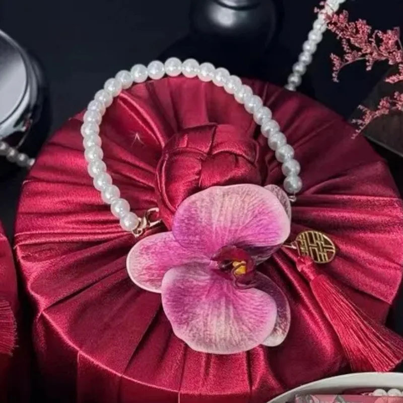 20 Stück Künstliche Silikon-Baumwoll-Schmetterlings-Orchideenköpfe DIY Kopfschmuck Zubehör Geschenkbox Deko Blumen Hochzeit Party Heimdekoration – Detail 8