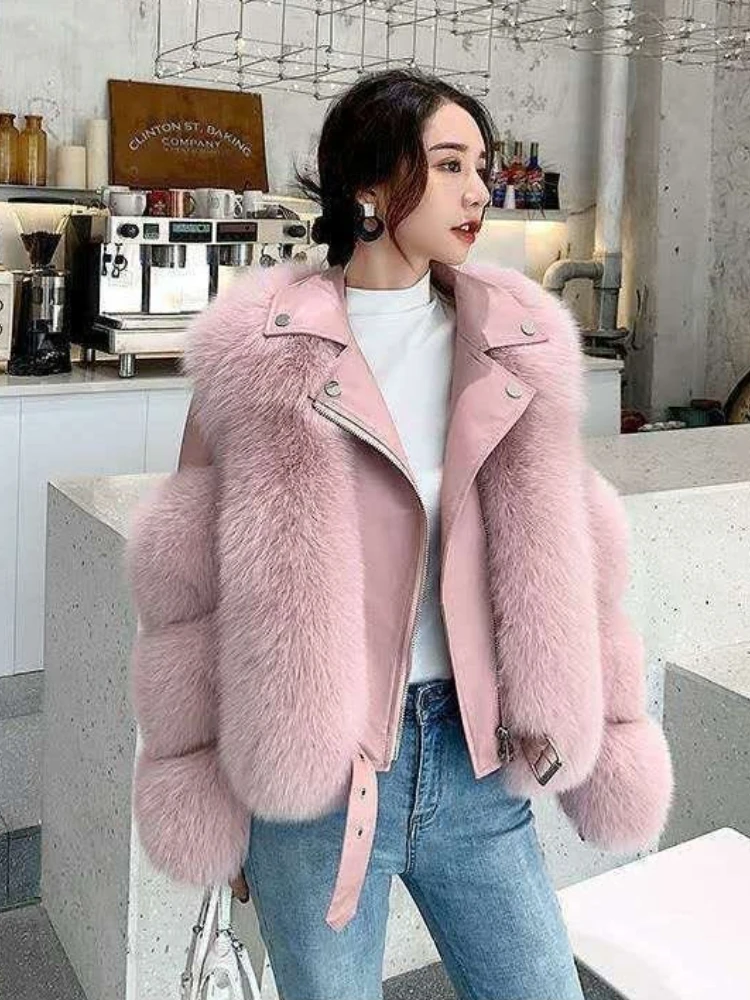 冬の新作 レディース スプライスコート イレギュラーレザー ジップアップ ターンダウンカラー ジャケット ストリートウェア 厚手 暖かい 無地コート ハイネック