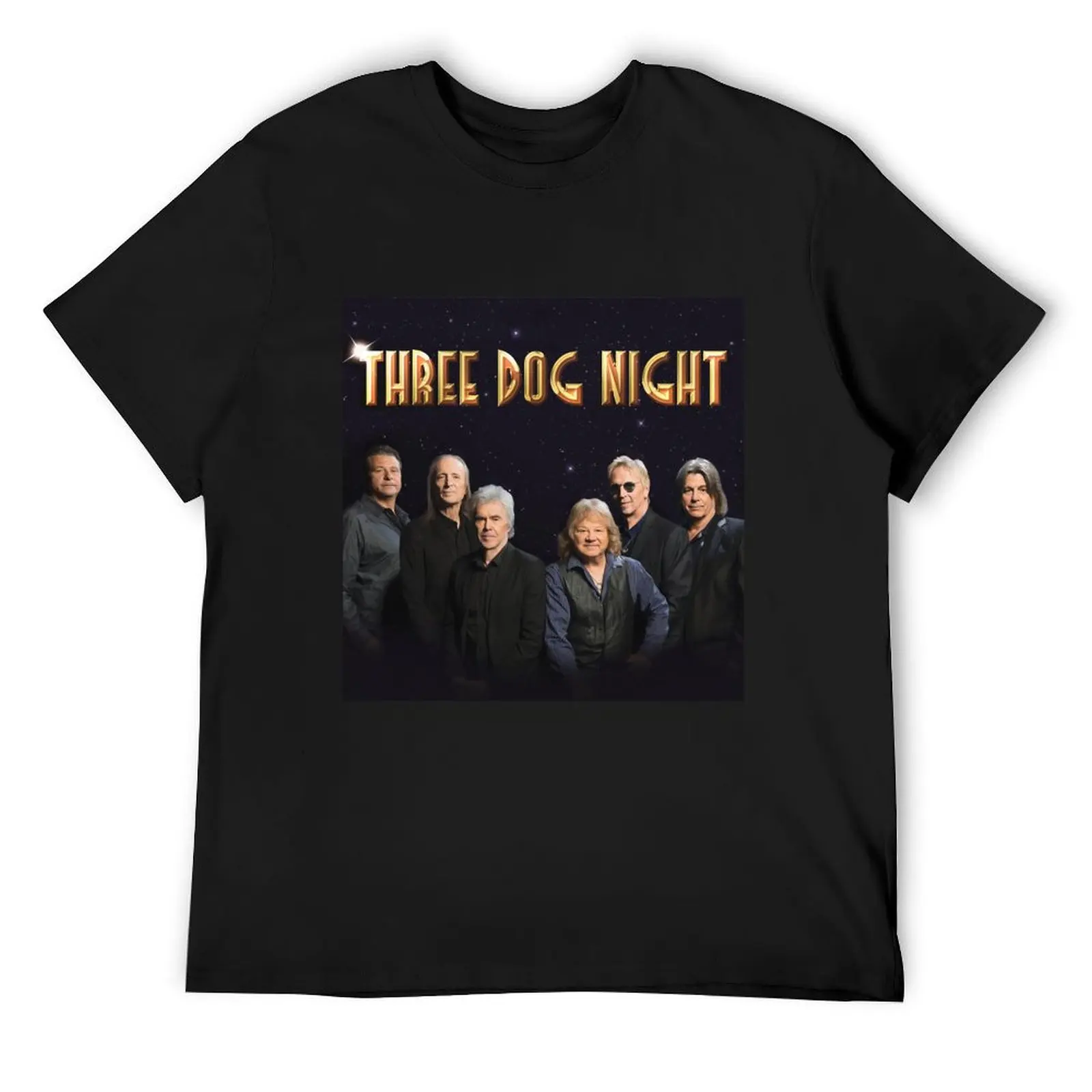 Rock Three Dog Night Band T-Shirt quick-drying anime tshirt oversized baggy shirts mens graphic t-shirts pack