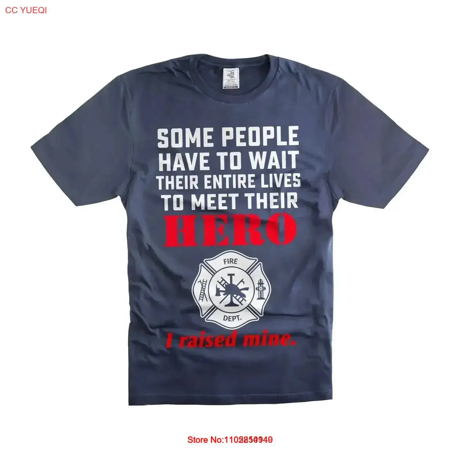 Firefighter ParenT T Shirt for Mom Dad I Raised Mine Firefighters vintage Washed Stylish Comfortable homme Breathable vintage