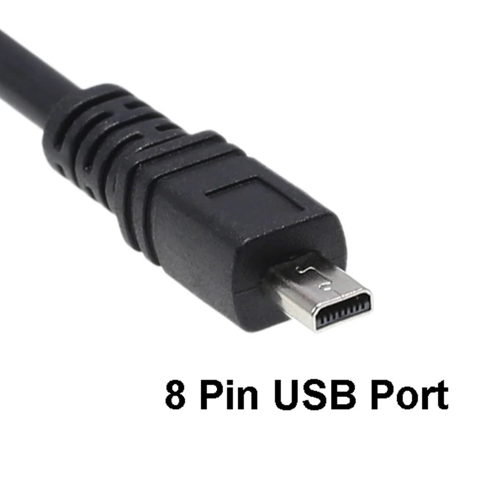 Cabo de dados USB para câmera Panasonic, carga de dados do PC, 8 pinos, 1,5 m