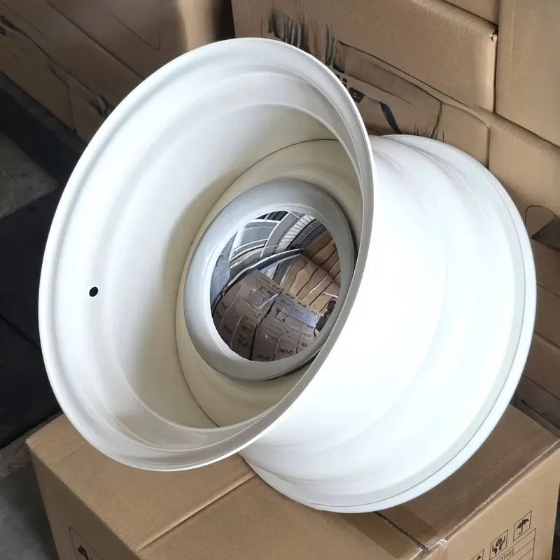 Classic White Steel Rim 15x7 15x8 16x7 16x8 PCD 5x114.3 5x120.65 Smoothie Wheel for Offroad Truck SUV 5x127 5x139.7 White