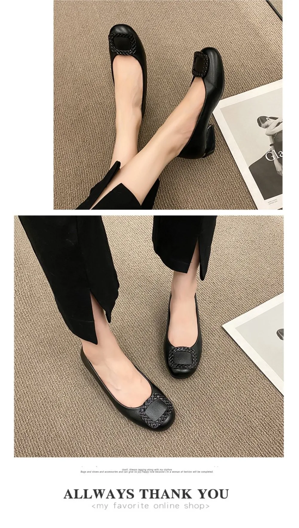 Weiche Lederschuhe mit weicher Sohle aus Kuhsehnen, Frühling/Herbst, Damenlederschuhe, festliche Damenschuhe für Sommer, Hochzeit, Bankett, Muttertag – Detail 5