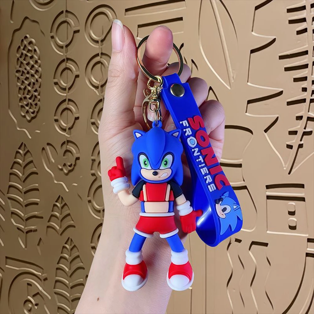 1 Peça de Figura de Ação Anime Sonic The Hedgehog, Chaveiro Fofo de Amy Rose Rouge, Modelo de PVC para Coleção, Brinquedo para Crianças
