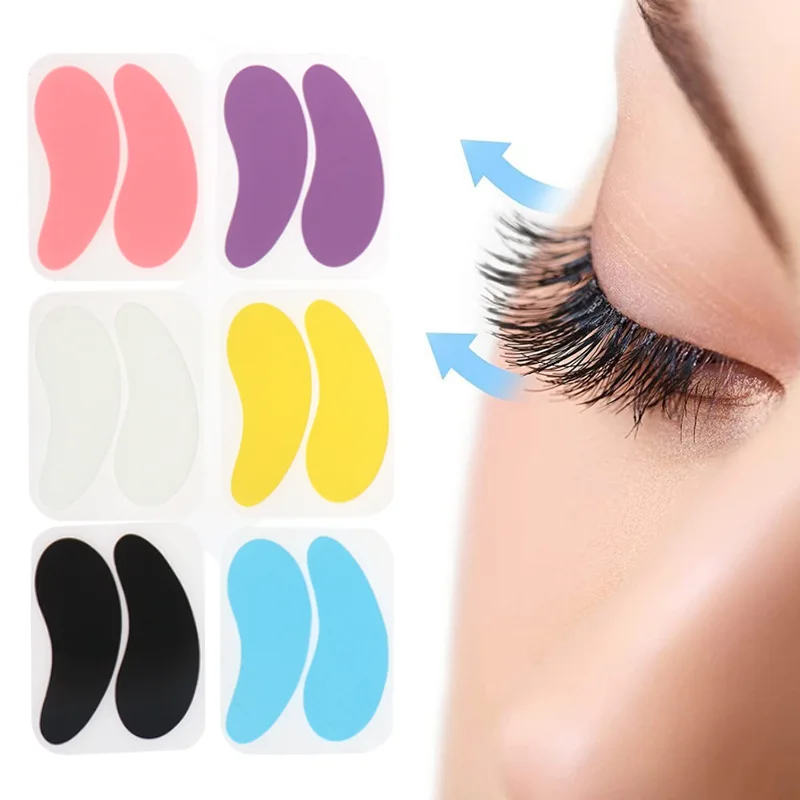 Coussinets réutilisables en silicone pour les yeux, extension de cils, patchs en hydrogel, outils de maquillage, 1 paire