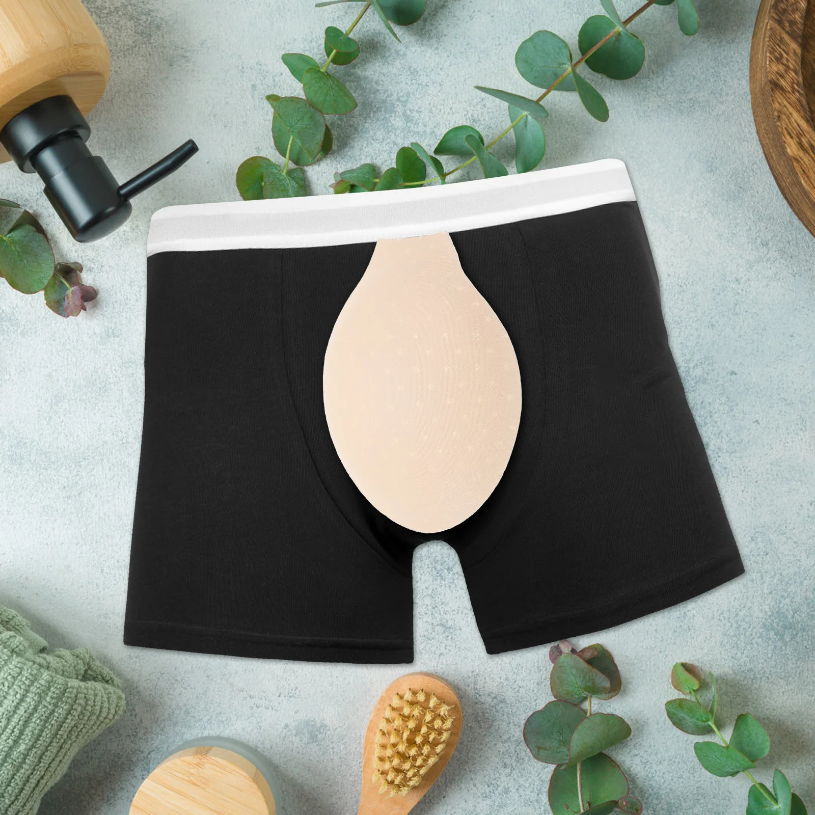 

4Pcs Underwear Pads U-Shaped Perforated Sponge Inserts for Swimwear Fitness Support Realistic Bulge Comfort Fit