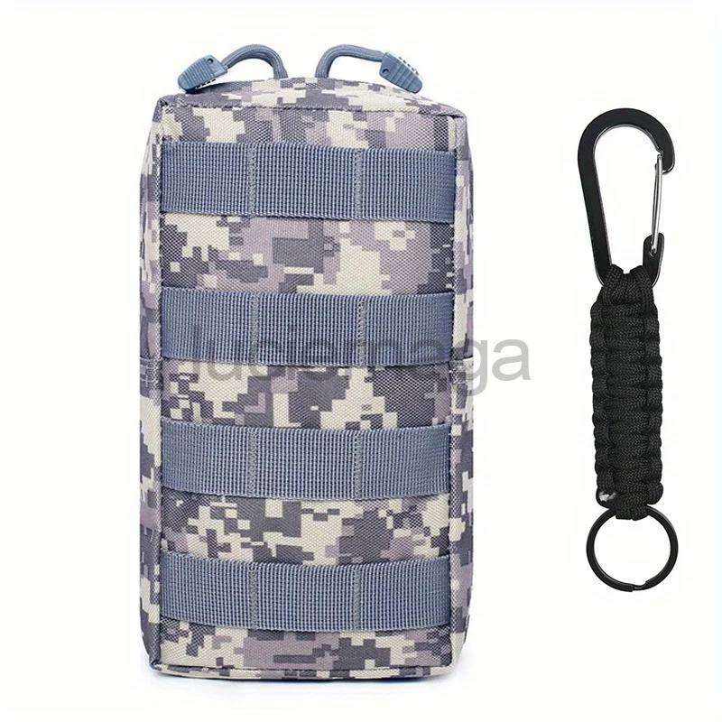 

1000D Tactical Molle Bag With 1 key chain Tactical Compact Water-Resistant EDC Hunting Pouch Bag Utility Pouch Storage Pack