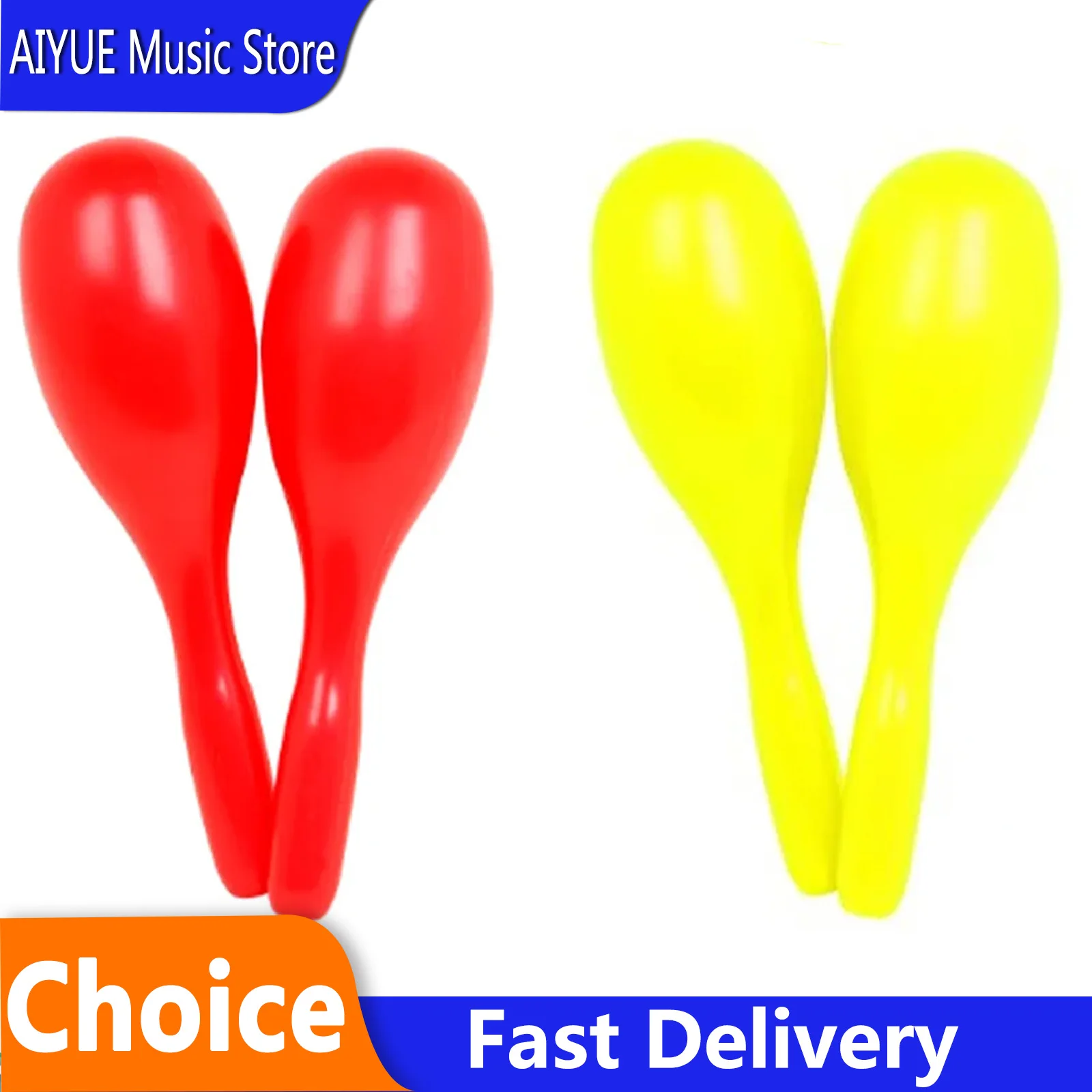 IRIN 1 Pair Orff Sand Hammer Oval Plastic Elementary Education Sand Hammer Beginners Percussion Musical Instrument Hammer