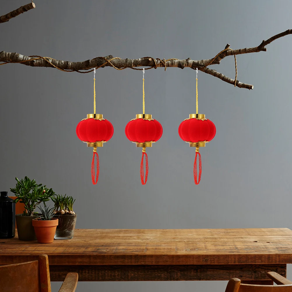 

16 Pcs Lantern naments Durable Decorations for New Year Party Decorations New Year Party Trees Balcony Bonsai Gifts