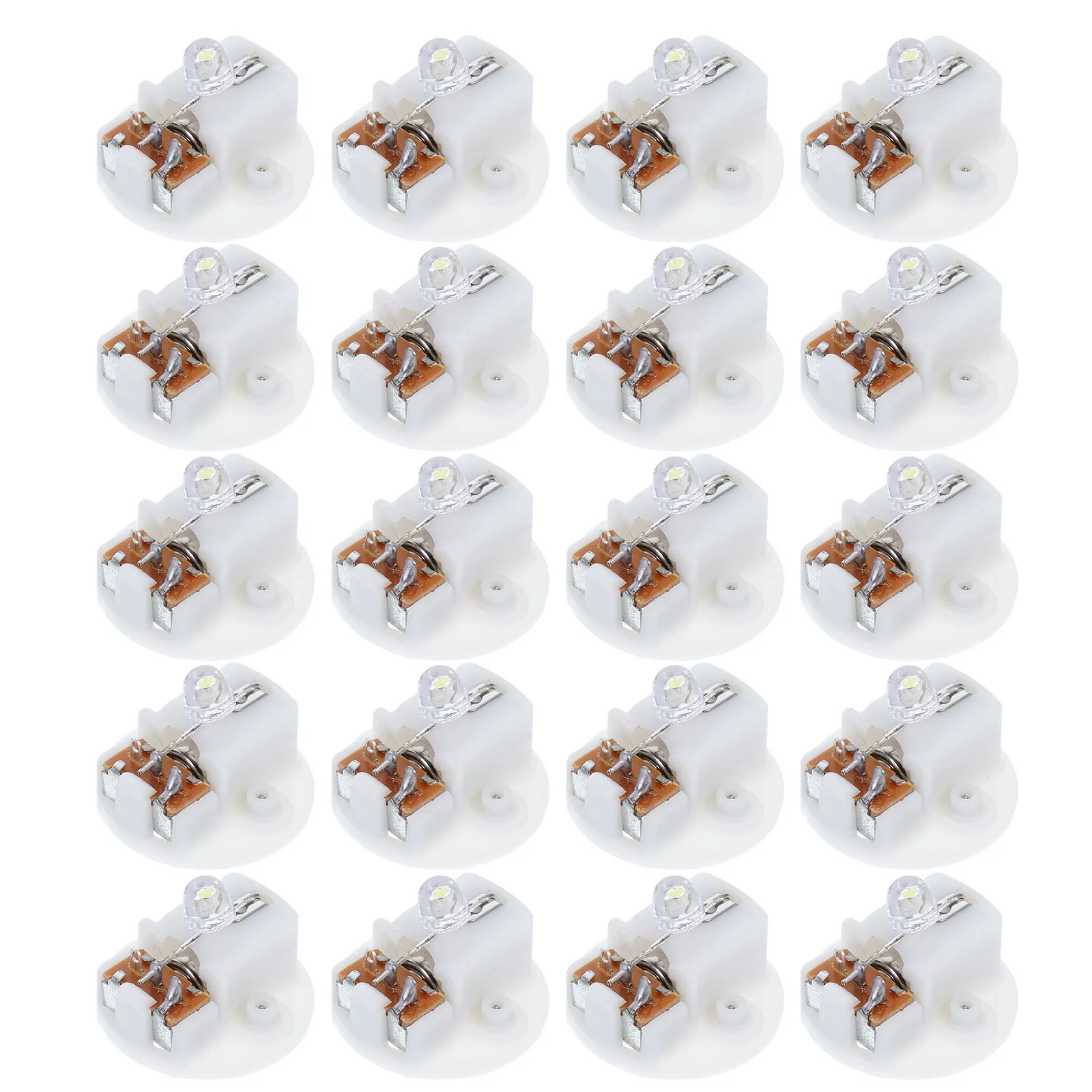 20 Pcs Luminous Keychain Bulb Light Keyring Fob Handbag Night Small Flash Keychains