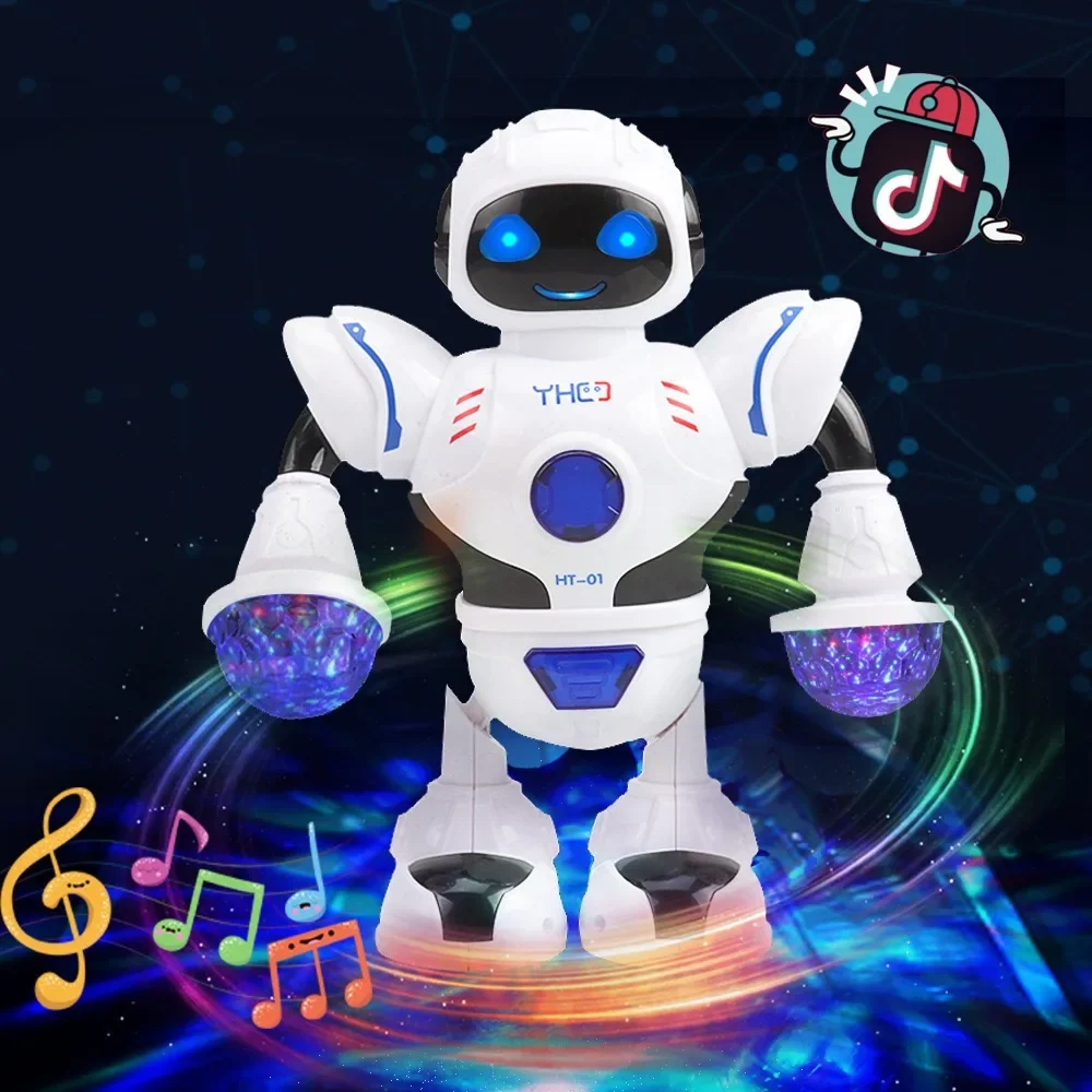 Kids Dance Robots Music LED Vocal toy Robot Birthday Gift Toys For Children Early Education Baby Toy Boys Girls birthday gifts