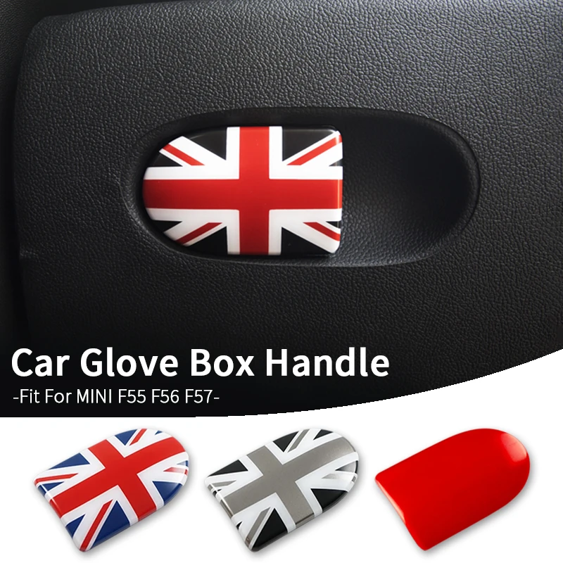 

1 шт. для MINI Cooper F55 F56 F57: декоративная накладка на ручку переключателя бардачка, наклейка для интерьера автомобиля, аксессуары для Mini