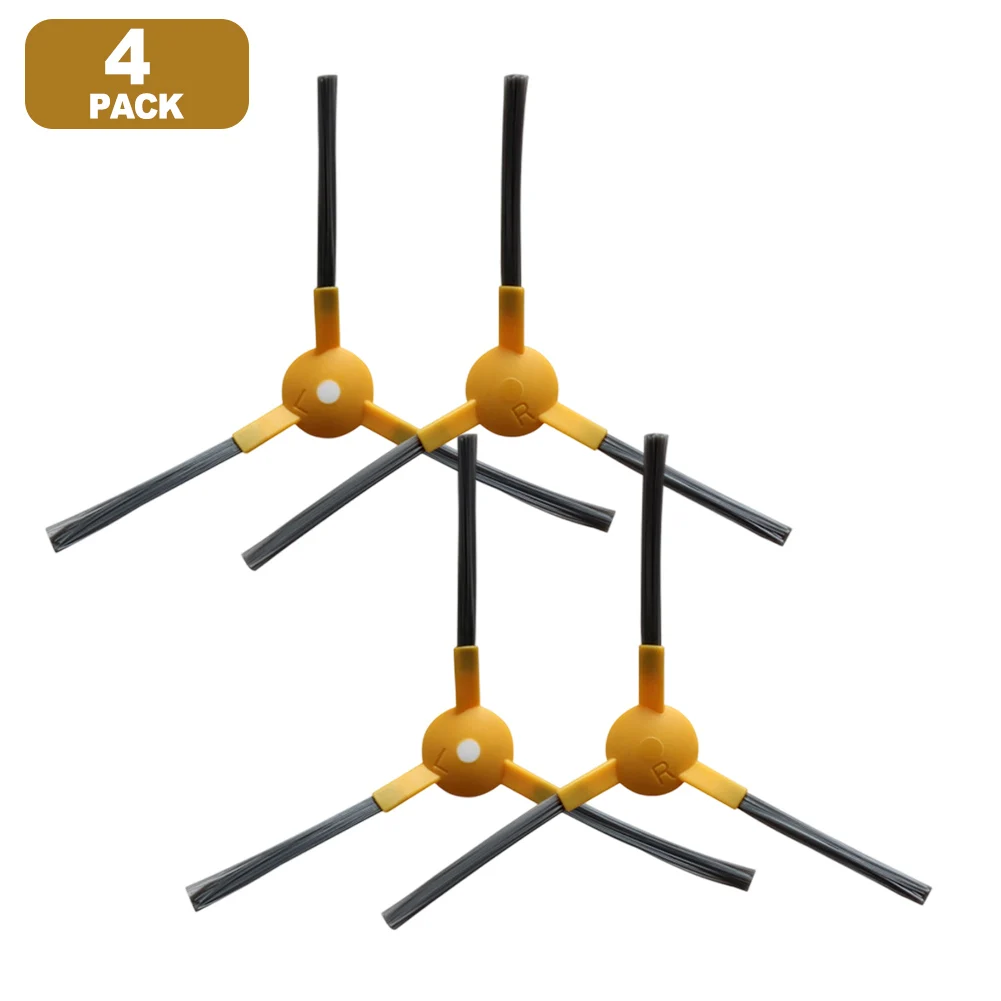 10/4 قطعة استبدال الفرش الجانبية ل Redroad R10 ل Bobsweep Dustin ل Tesvor S4/S8 Pro ل Mamibot EXVAC660 لمكنسة IHome #3