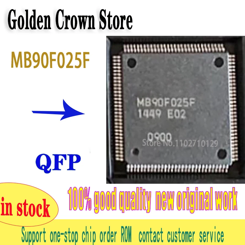 100%in store MB90F025F 1PCS/lot  QFP120  MB90F MB90F025 MB90F025F work New original In Stock