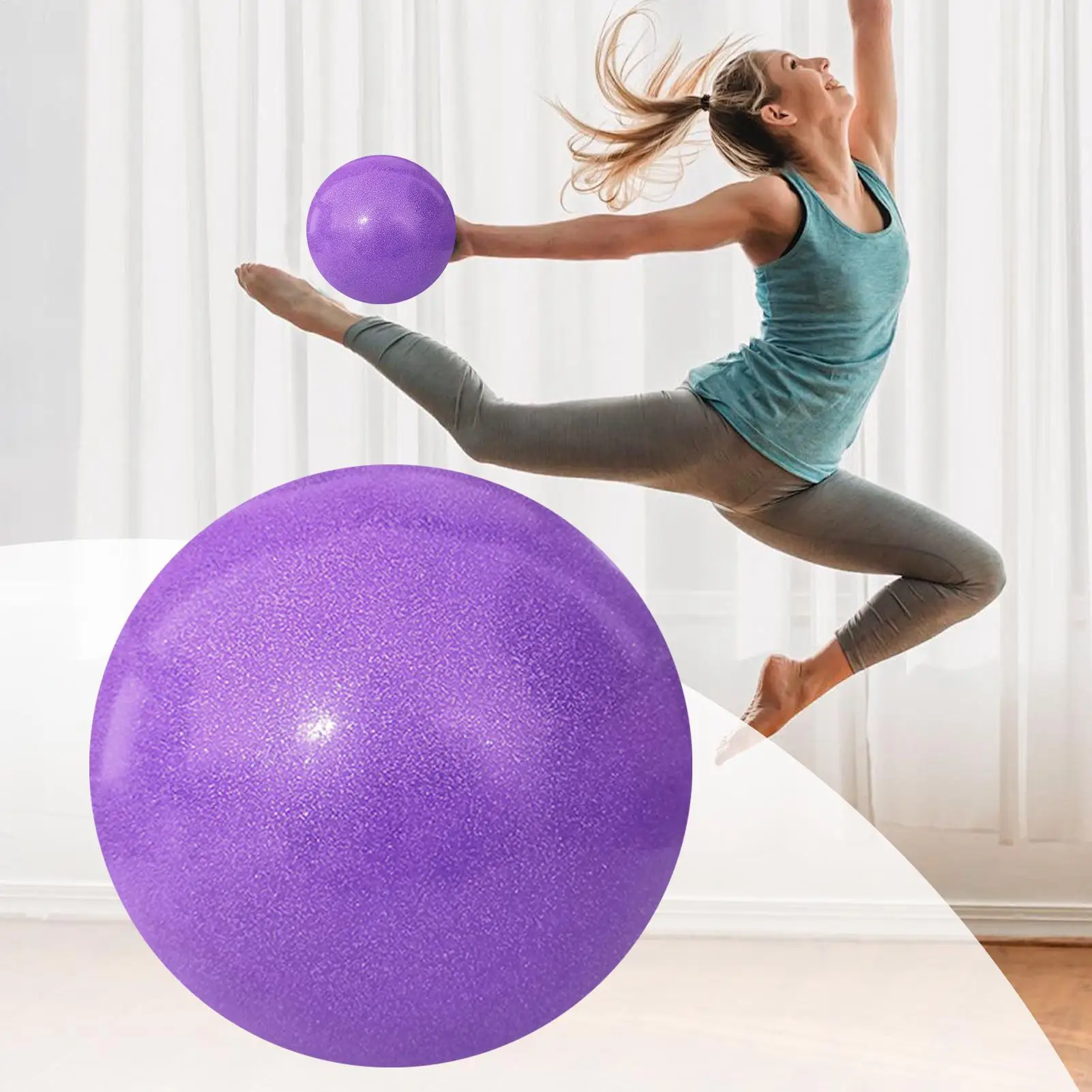 Pelota de Yoga de 15cm, pelota de gimnasia rítmica para entrenamiento de baile, equipos de entrenamiento de equilibrio, accesorios de Pilates, fuerza central para gimnasio