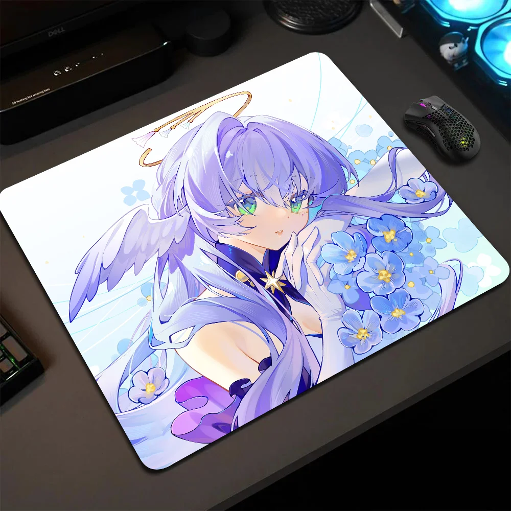 Robin Honkai Star Rail Mousepad Small LockEdge Mouse Pad For Gamers Computer Desk Pad Anti-slip Rubber