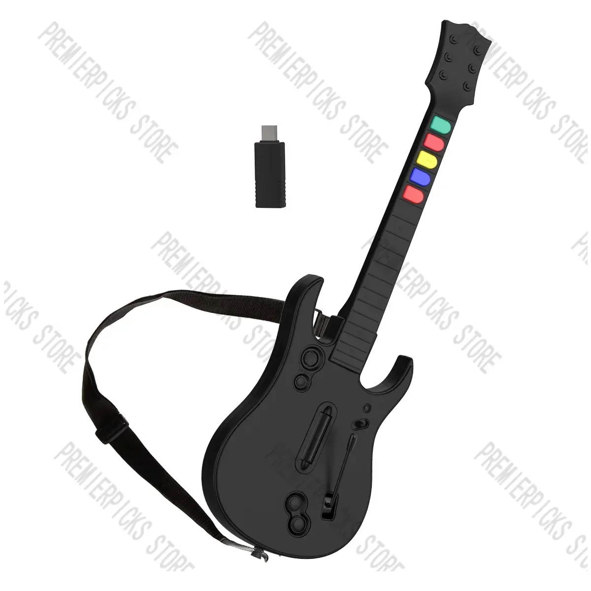 Guitar Hero Game Wireless Gaming Controller   Rock band 2.4 G Remote  Handle Console Gamepad 5Key For PC PS3