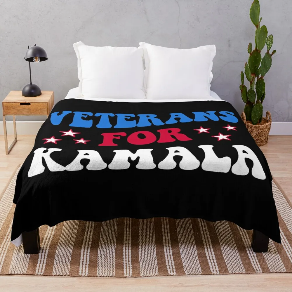 Pro-Kamala - Veterans For Kamala II Throw Blanket Heavy Moving Sofas for babies Blankets