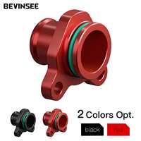 BEVINSEE Coolant Hose Flange Fitting Water Hose Fitting for BMW N52 N55 N54 E82 E87 E90 E91 E92 E93 F30 F32 F20 X1 X3 X5 X6 Z4