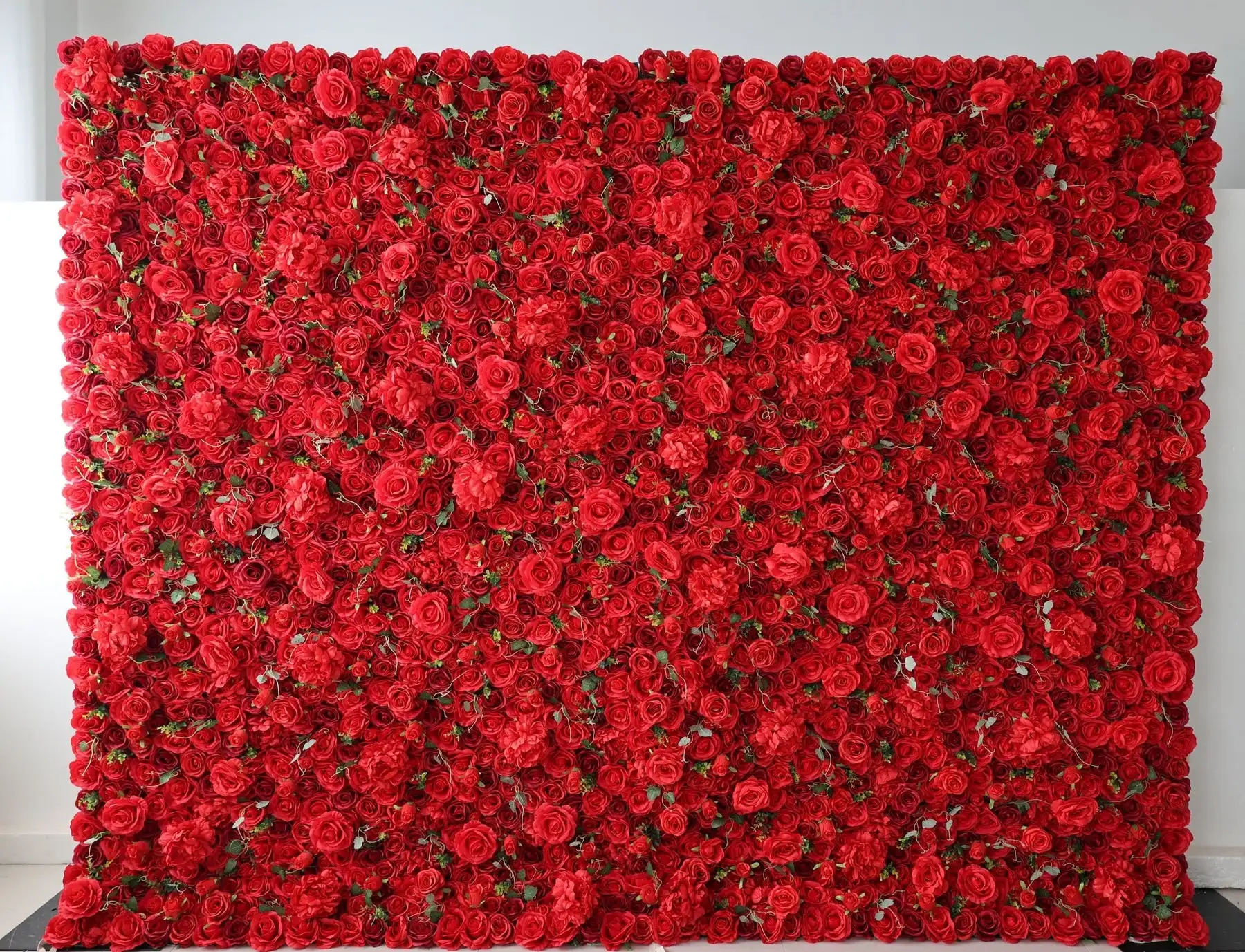 

Romantic Red Deluxe Edition 3D Rose GradientCloth Curtain Flower Wall Wedding Backdrop Decor Fabric Wall Party Prop