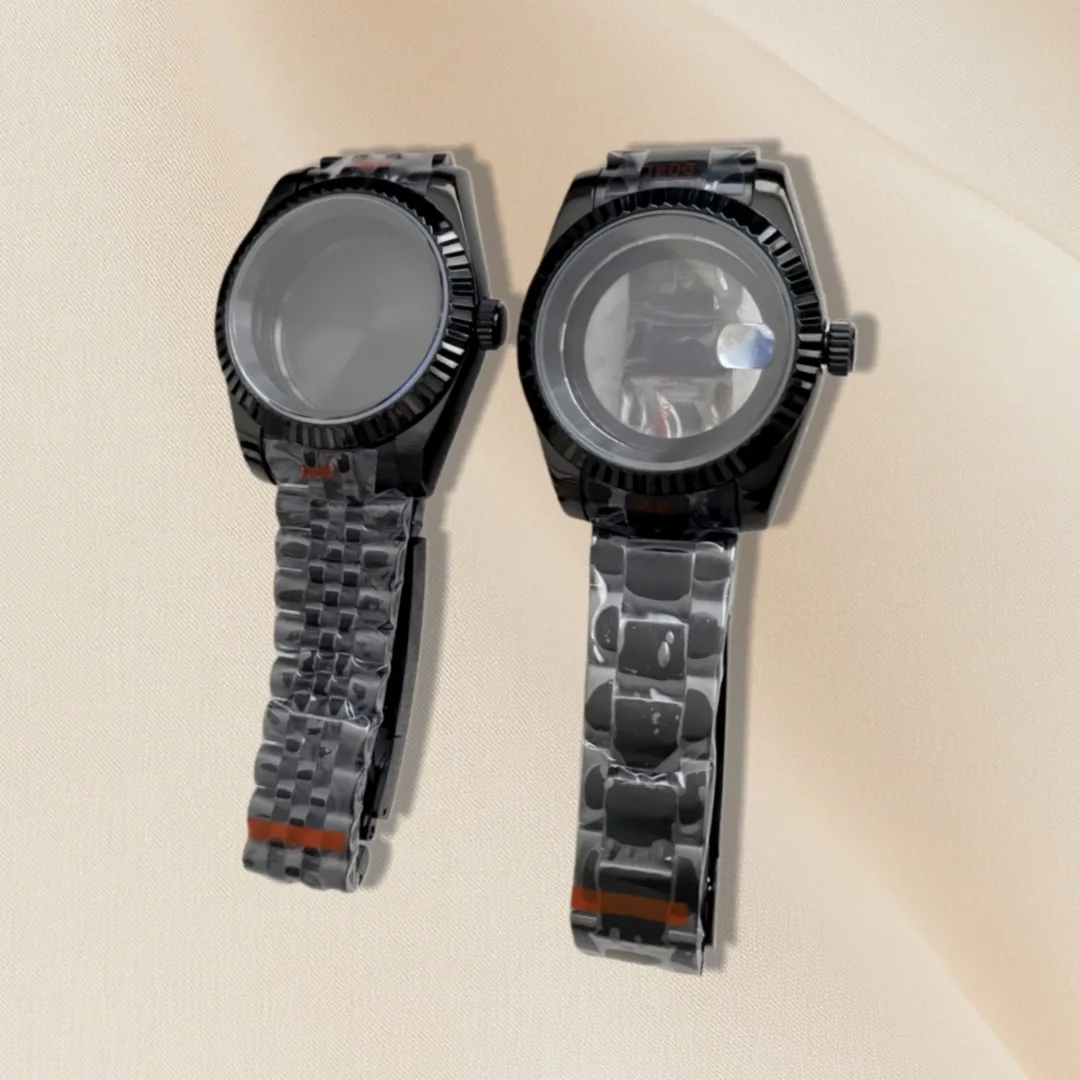 

Черный роскошный комплект: корпус и браслет для часов Datejust с механизмом NH35, NH36, NH34, сапфировое стекло, 36 мм, 39 мм