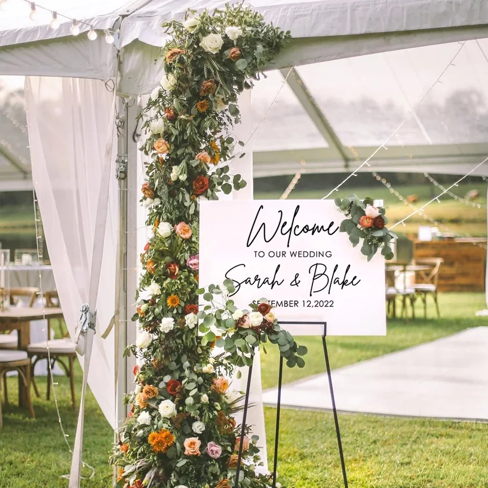 

1 pc pretty marriage Personalized Name and time Wall Stickers Decorative Sticker Home Decor Art Decor Wallpaper