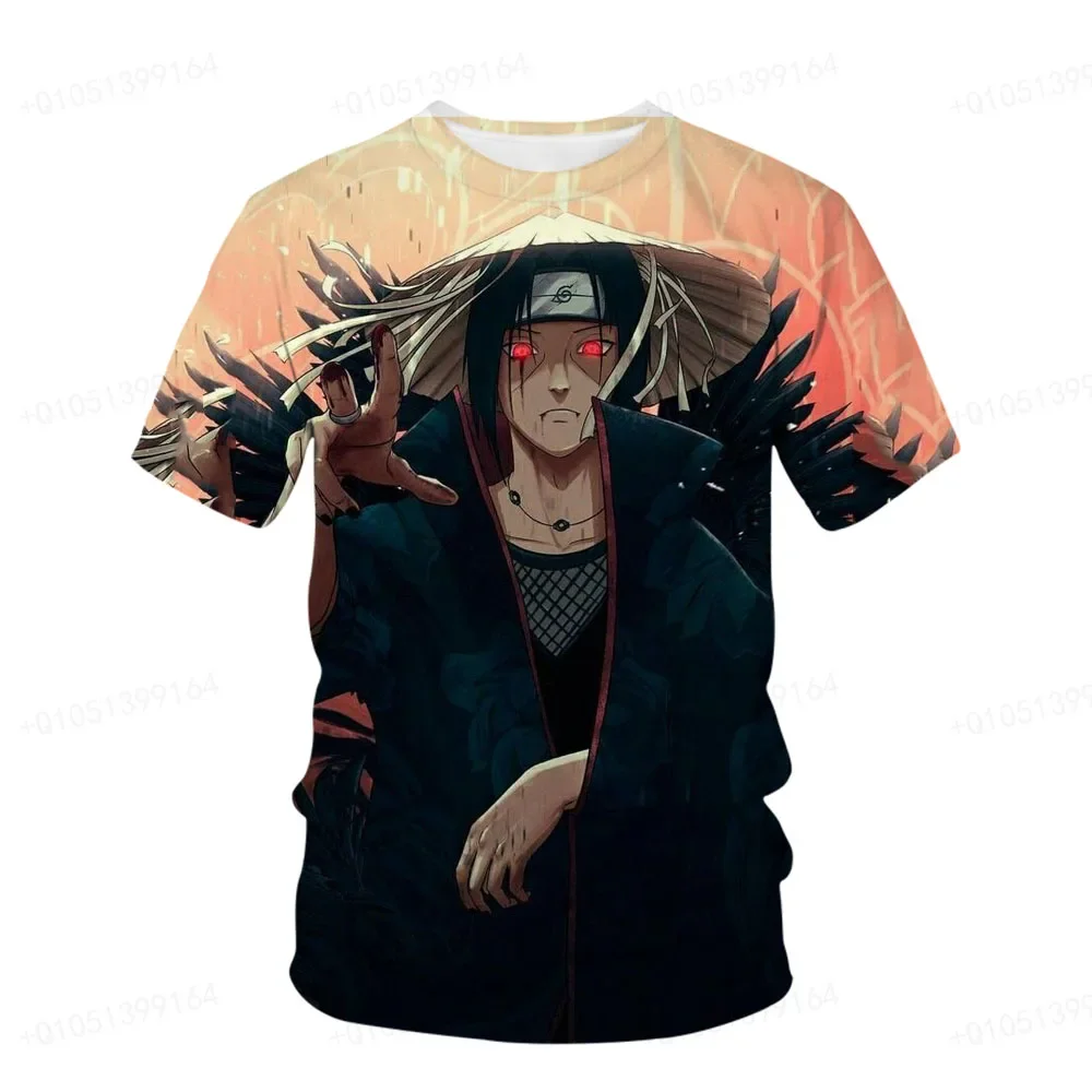 Shippuden Boy Girl T-shirt Naruto Men's T-shirt 3D Print Uchiha Itachi Short Sleeve Oversized Men's T-shirt Sasuke Mens Clothing