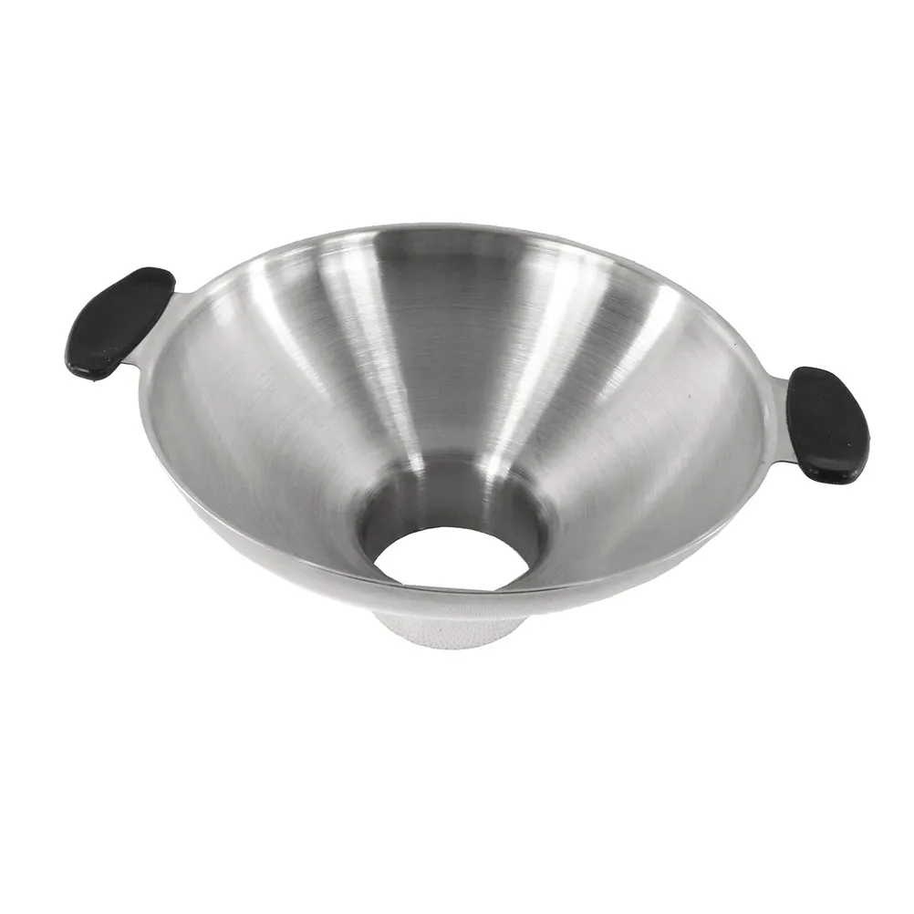 

1Pcs Premium Stainless Steel Kitchen Funnel Heavy Duty Liquid Oil Wine Spice Powder Transfer Funnel for Home Restaurant Hotel