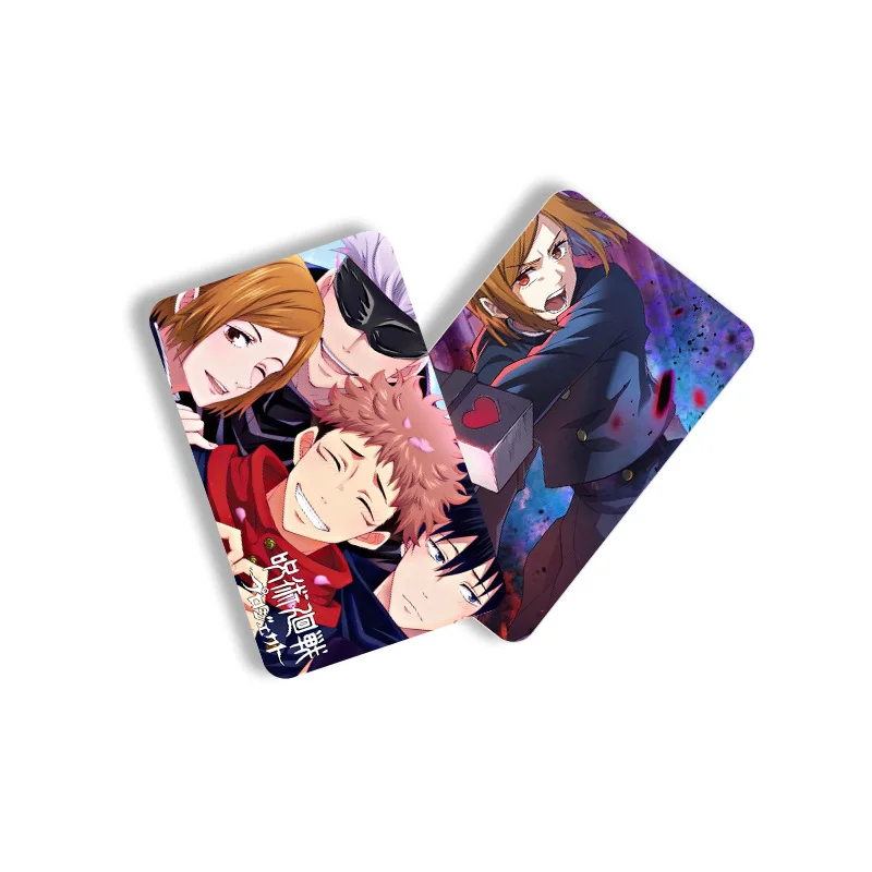 Cartões fotográficos Anime Satoru Gojo, Yuuji Itadori, Cartão LOMO, placa fotográfica para fãs, presente da coleção, 60 peças por conjunto