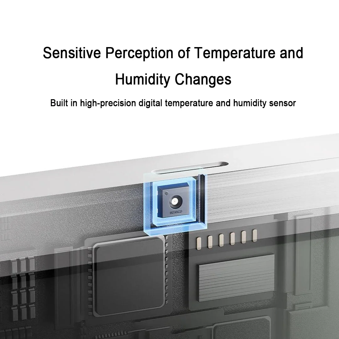 Xiaomi Mijia Smart Temperature Humidity Meter 3 Mini 2.1'' LCD Digital Display High Precision Sensor Monitoring Work Mi Home APP