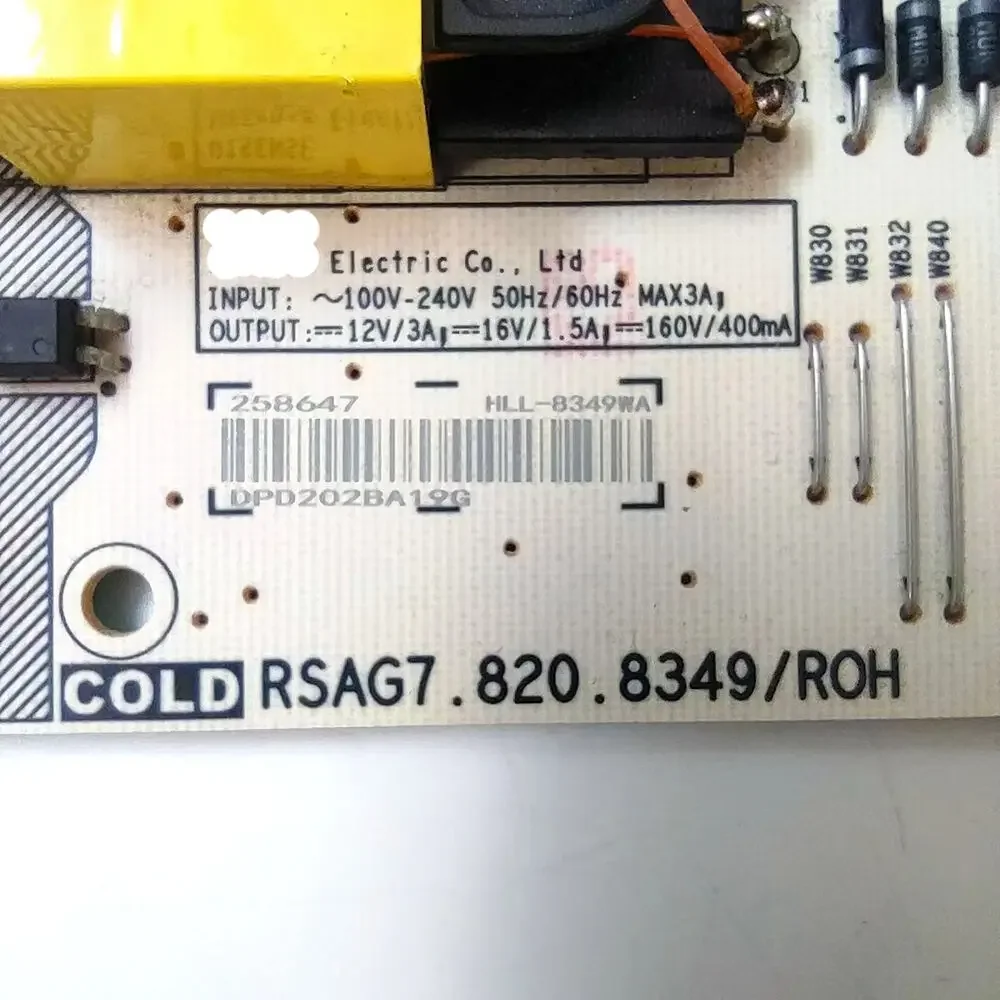 

RSAG7.820.8349/ROH HLL-4465WK Power Supply Board is for LC-58Q620U LC-58Q7330U LC-58Q7370U 58H6550E 58R6E 58R7E1 55R7E 55R6E TV